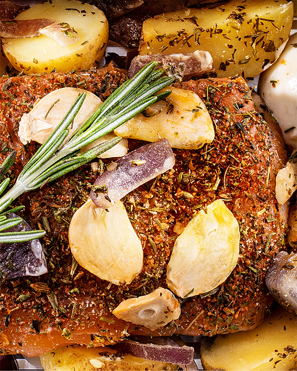 Close up of ready to eat oven product